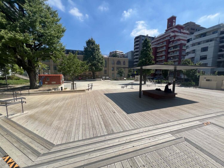 東郷平八郎屋敷跡地の東郷公園。