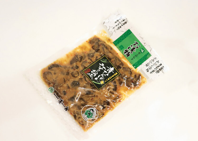 「青なんばんみそっこ胡瓜（きゅうり）」はご飯のおともに最適。