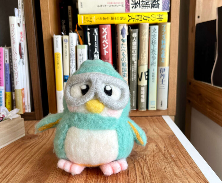 千葉県の県鳥・ホオジロをモチーフにした「つむぐん」。ペンギンじゃないよ！