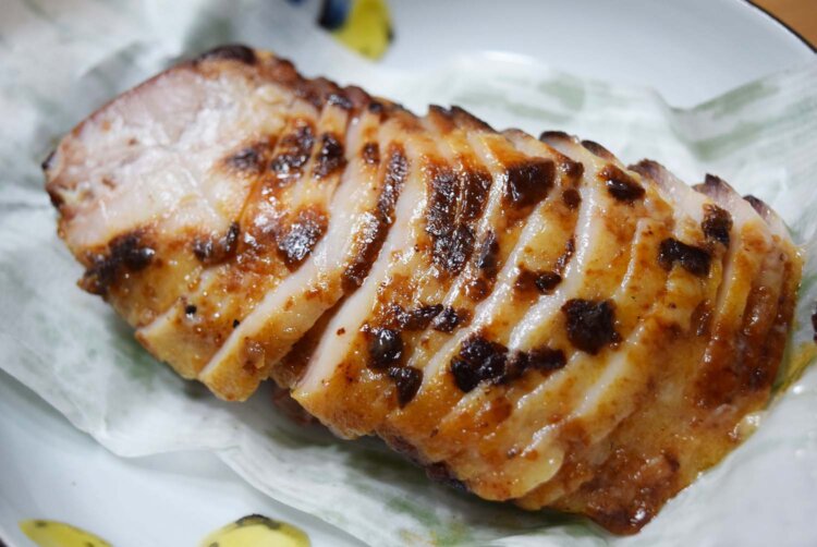 お酒のつまみにも最高だった焼き豚。