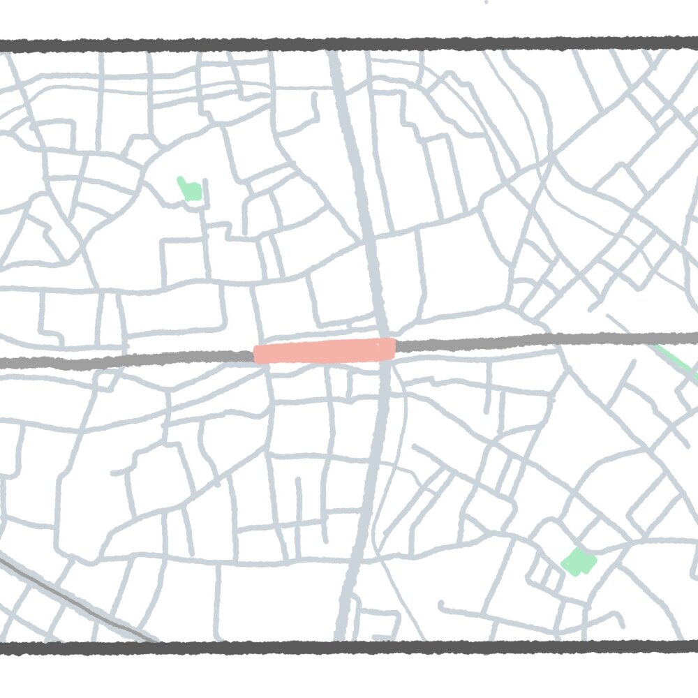 【東京地図クイズ】ここは何駅？ 街のシンボルでもある通りがポイントな中央線の駅