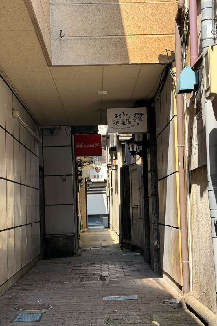 路地に迷い込んだり。
