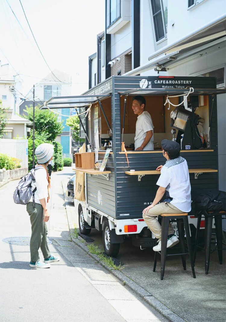 「豆の販売もしていますよ」。