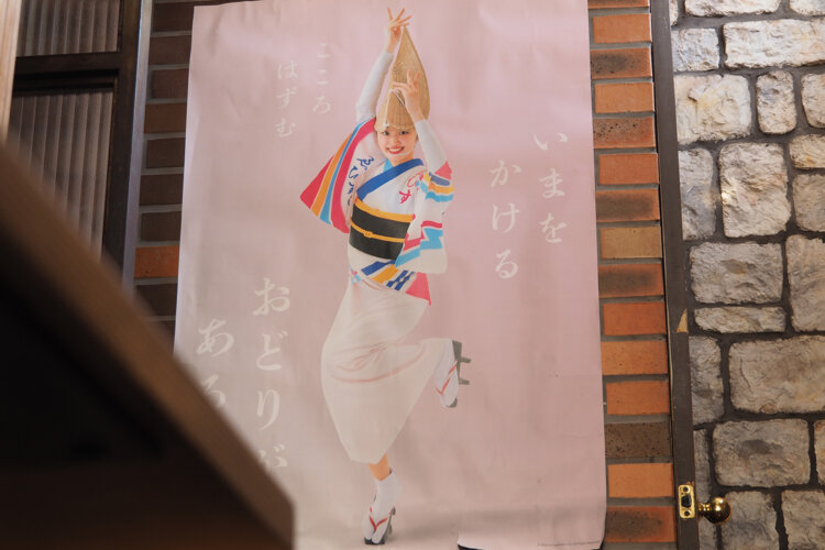 『SANCHA FUKAMI』の店内にもポスターが。