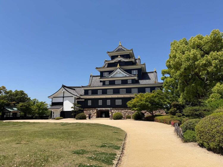 岡山城。