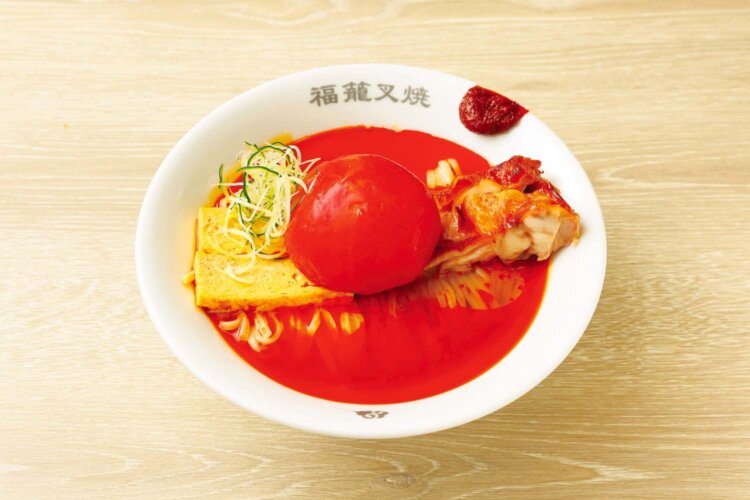 まるごとトマトの冷やし中華1280円。