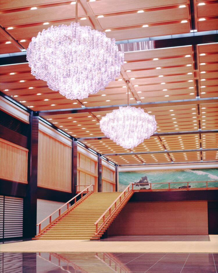 光造形 1968年　ガラス、金属　皇居・新宮殿、東京　撮影＝野堀成美