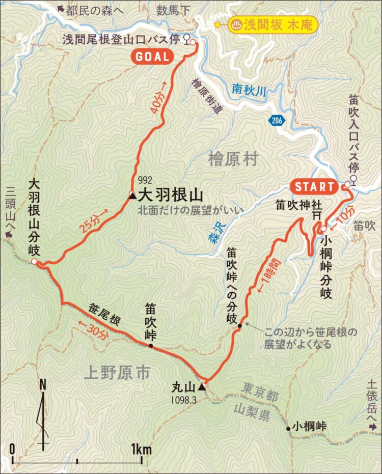 【首都圏日帰り山さんぽ50】笹尾根から大羽根山_2
