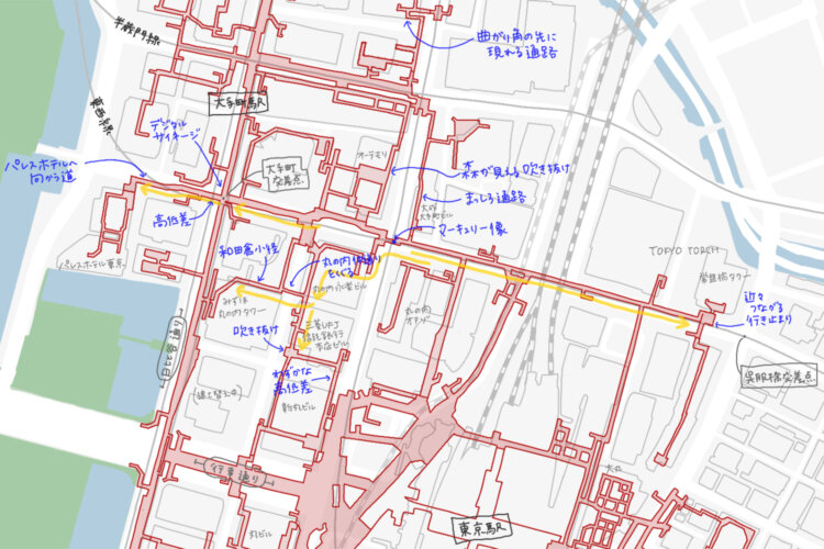 地下マップ（大手町）