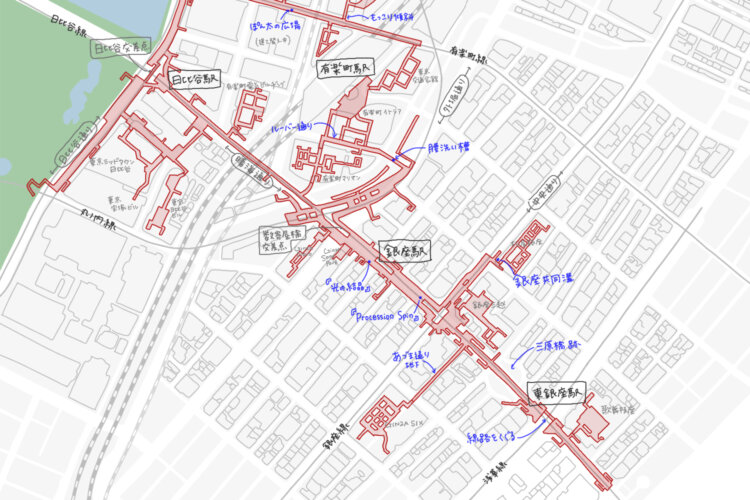 地下通路完全網羅マップ【有楽町・銀座編】。