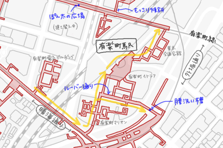 地下マップ（有楽町・銀座）