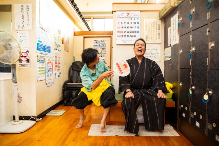 サッパリすると高座に出る時もしゃべりやすくなるの