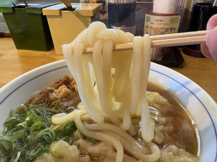 ツルツルでコシのある麺。