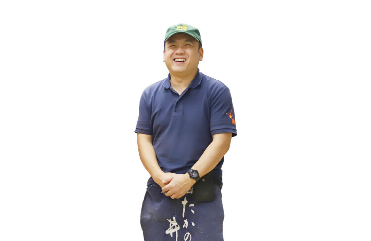 代表の羽生雅克さん。「弥彦のブドウや柏崎のワサビを副原料にしたビールも醸造しています」。