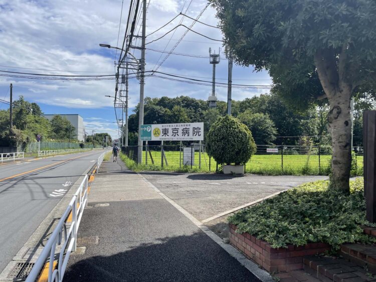 東京病院入り口。