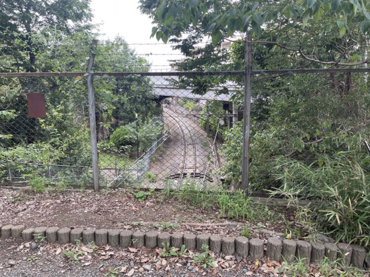 連絡線の線路。