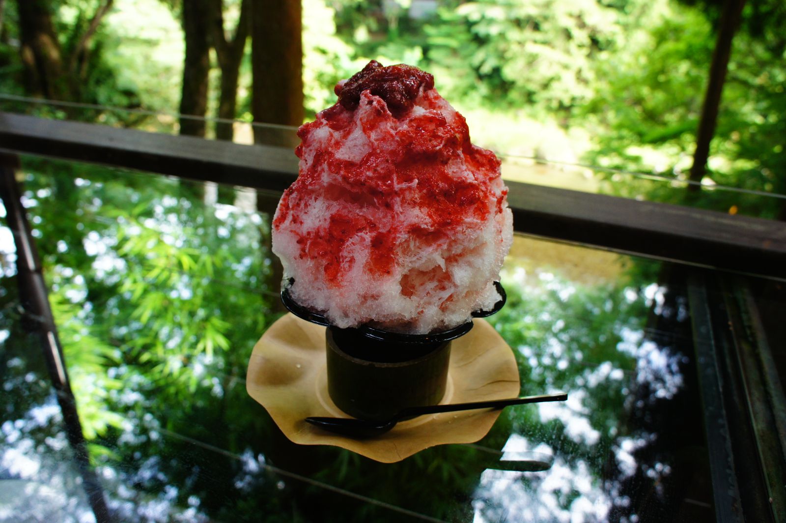 夏のごほうび、黒茶屋の天然かき氷と川遊び